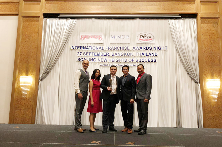 EFG Myanmar awarded Best QSC  The Pizza Company 