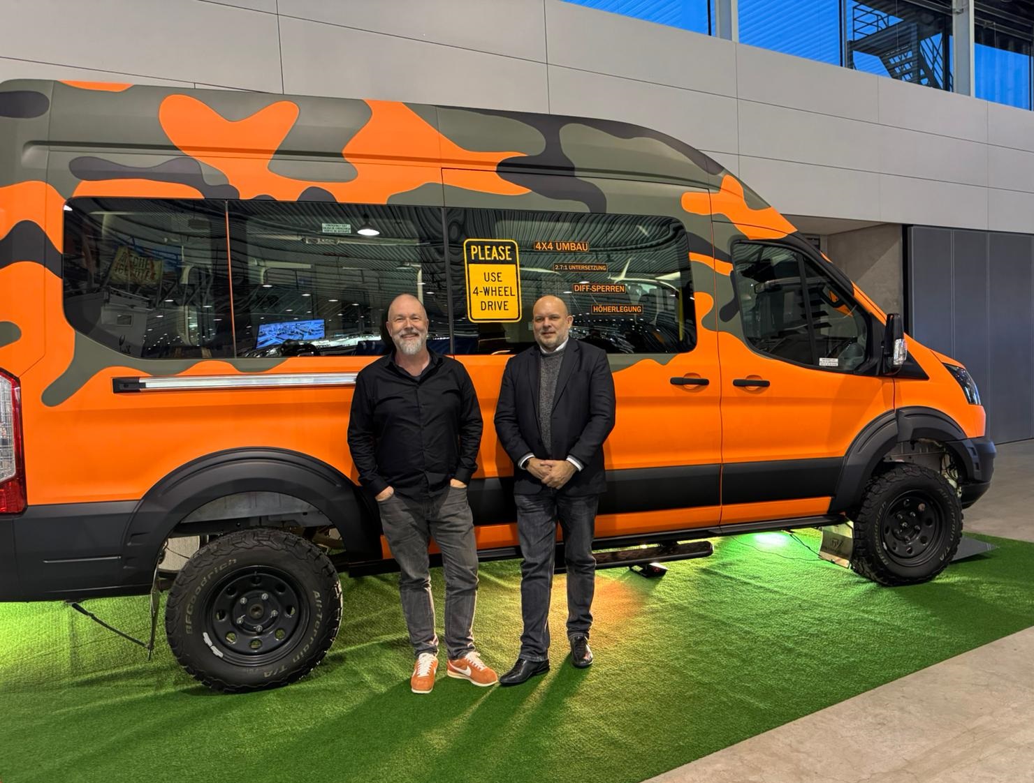 RMA SV Showcases Transit  4×4 Conversion at the  Caravan Motor Tourism Trade  Show 2025