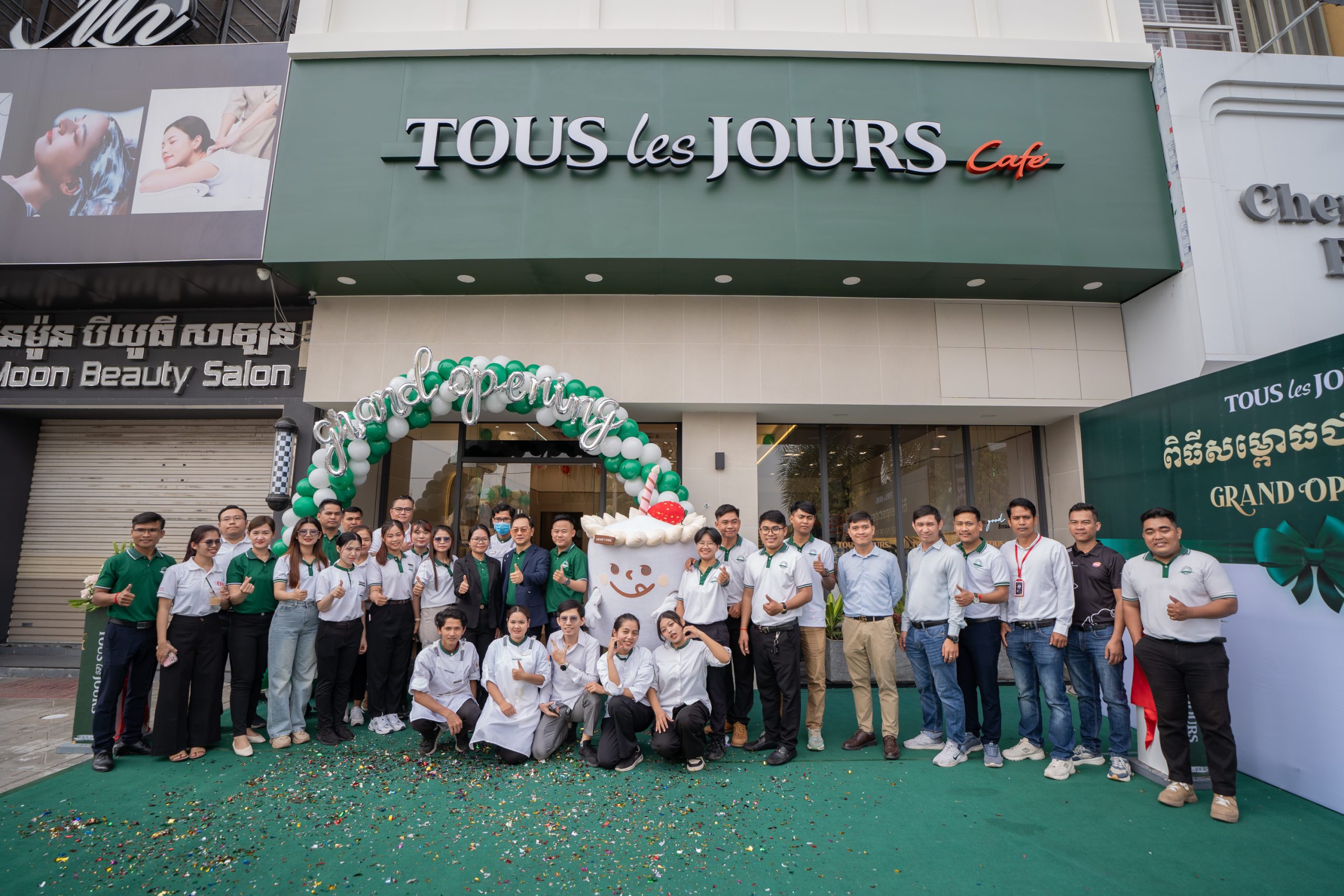 TOUS les JOURS Continues Expansion in Phnom Penh with  Fifth Store in Cambodia