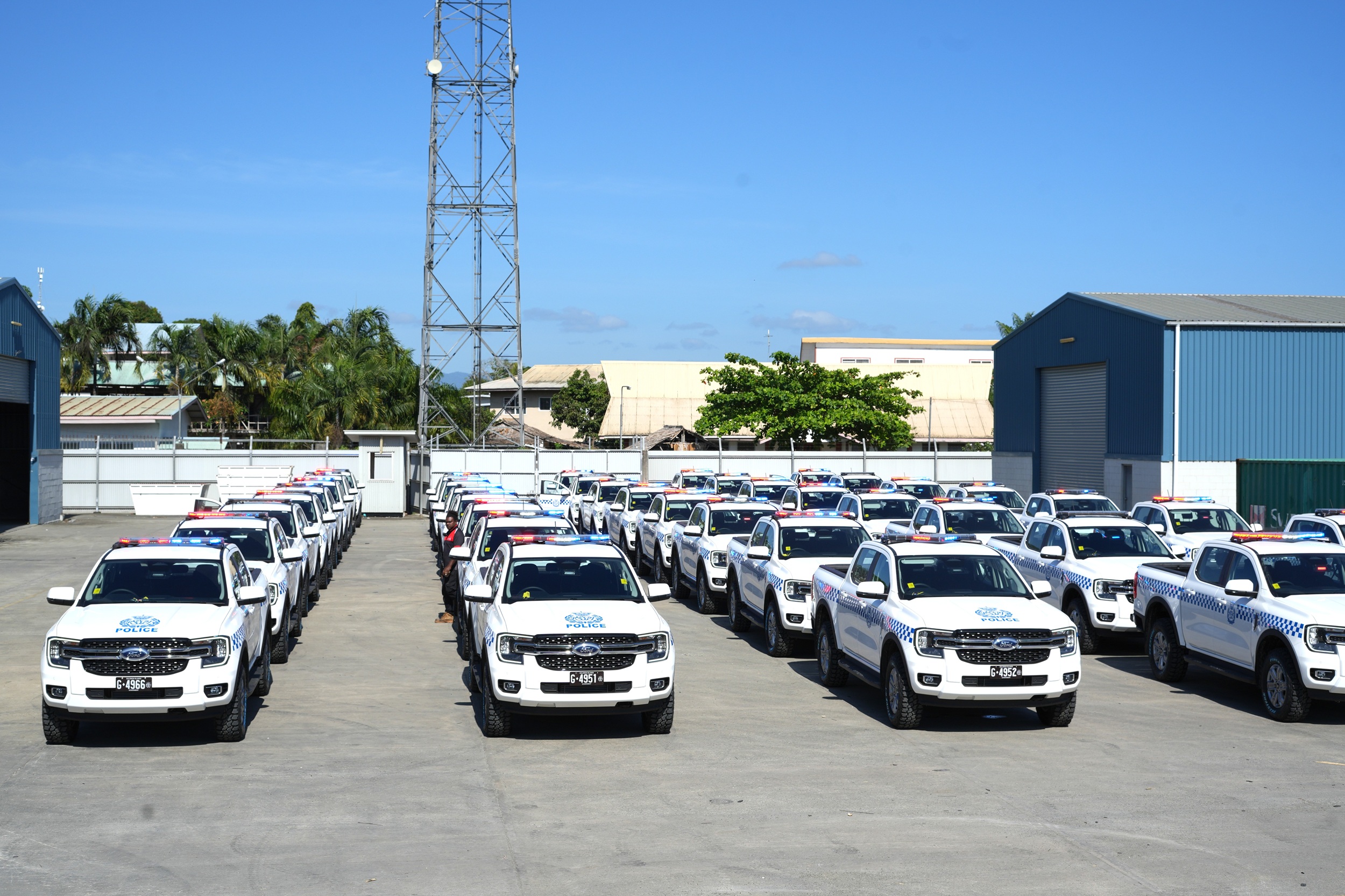 FGFS Successfully Delivered 40 Ford Ranger 4WD Police Trucks to Solomon Islands